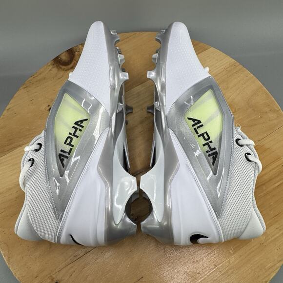 Nike Alpha Menace 4 Pro Mens Size 11 Football Cleats White/Photon Dust NEW - Picture 6 of 8